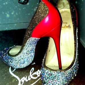 Authentic Christian louboutin ab strassed heels